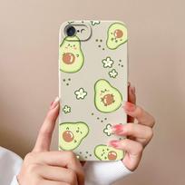 Simple Case For iPhone 7 8 Plus iPhoneSE Sketch Pattern Soft Smooth Liquid Silicone Full Coverage Anti Choc Phone Back Cover iPhone 7 beige