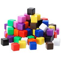 20PCS Blank Dice 16MM Counting Cubes Math Manipulatives Kids Learning Resources Educational Toys Juegos Didácticos Para Niños green