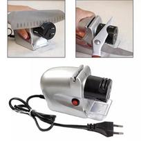 Electric Knife Sharpener Two in One Household Automatic Sharpening Tool with Grinding Stone for Kitchen Use One Size gray