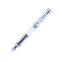 Lanbitou 3059 Piston Fountain Pen EF/F Nib Plastic Ink Pen Silver Clip Business Office School Supplies PK JINHAO Stationery (Clear,EF) gryna