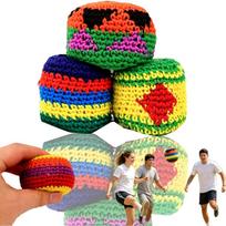 Hand-woven foot-operated punching bag, adult foot-operated punching bag, professional punching bag, colorful geometric pattern. 6pcs black