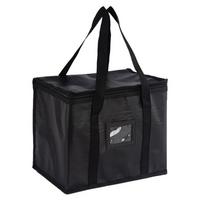Insulated Food Delivery Bags for Work and Camping BBQ with Large Capacity 35*23*26cm black