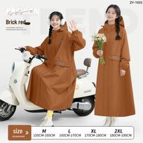 Unisex Full-Body Cycling & Hiking Rain Cape brown