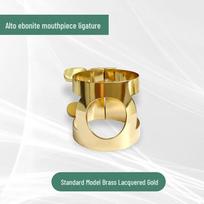 Saxophone & Clarinet Metal Ligature for Soprano, Alto, Tenor Mouthpieces beige