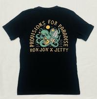 Ron Jon X Jetty Provisions for Paradise Octopus Black Graphic Men's Medium Shirt S black
