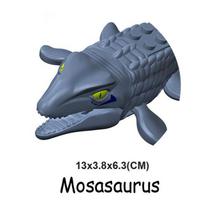 Gyvūnai Dramblys King Kongas Tigras Leopardas Lokys Arklys Vilkas Karibų Jūros Vaiduoklinis Ryklis Statybiniai Blokeliai Figūrėlės Žaislai Dinosaurai Plyta tamsiai mėlyna spalva