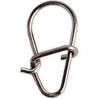 Enhanced Gourd Shape O-Ring Connector Lure Snap for Fishing Tackle Size 1 (50 pcs) gray