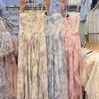 French gentle wind fungus edge dress women's summer new high-end sense chic stunning seaside vacation fairy dress XL gray