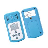 Oxygen Meter Portable Oxygen(O2) Concentration Detector with LCD Display and Sound-light Alarm Plastic