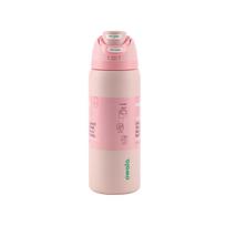 Vaisių vakuuminė izoliuota vandens gertuvė su 304 plieno vidumi ir nešiojamu dizainu lauko veiklai Pink Cover,24oz white