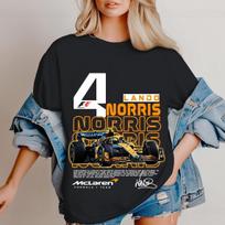 FREESHIP! Lando Norris 2025 F1 Racing, Lando Norris 4 F1 Racing Gifts for Fan S white