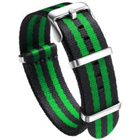 Nylon Watch Band 20mm 22mm Comfortable Watch Straps Loop Military Washable Blet for Men Watchbands 20mm black
