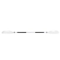 Kayak Paddle 4 Section Double Bladed Canoe Oar Aluminum Alloy Shaft for Fishing Rafting Surfing Boating White 220cm white
