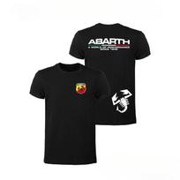 Italian Automobile Brand T-shirt Maglietta Logo Scorpione Maniche Corte Cotone Tshirt Leggera Uomo M black