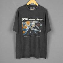 2001 m. kosminė odisėja marškinėliai skalbti laisvi drop shoulder Stanley Kubrick 60-ųjų mokslinės fantastikos filmas Retro vintage oversized vyriški marškinėliai M gray