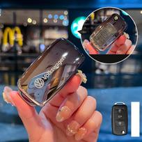 TPU Automobilio Raktų Dėklas Dangtelis Korpuso Dangalas VW Volkswagen Polo Tiguan Passat B5 B6 B7 Golf 4 5 6 MK6 Jetta Lavida Raktų Pakabuko Aksesuaras gray