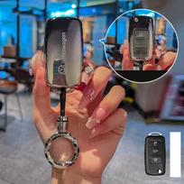 TPU Automobilio Raktų Dėklas Dangtelis Korpuso Dangalas VW Volkswagen Polo Tiguan Passat B5 B6 B7 Golf 4 5 6 MK6 Jetta Lavida Raktų Pakabuko Aksesuaras brown