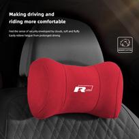 Suede Galvos Atramos Automobilio Kvėpuojanti Atminties Putų Kaklo Pagalvėlė VW Jetta Golf Passat Polo CC Tiguan Arteon Touareg Taigo Caddy Ratlankio Dangtelis