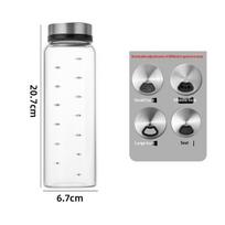 High Borosilicate Glass Spice Shaker 200/300/500ml Seasoning Can with Rotary Lid Salt Sesame Condiment Seal Bottle for Kitchen