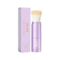 Mineral Sunscreen Finishing Powder Light Beige, Broad Spectrum, Gentle, with Brush 8g gray