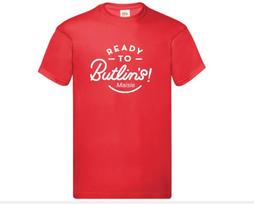 Personalizuoti Ready To Butlins marškinėliai Bet koks vardas AMŽIUS 1–13 METŲ Suaugusiųjų S–XXL 2XL red