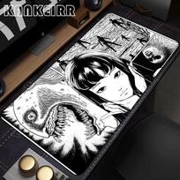 Pc Desk Accessories Anime Mouse Pad Junji Ito Tomie Kawakami Office Extended Mousepad Gamer PC Deskmat Gaming Accessories HD Mat 30cmx60cm gray