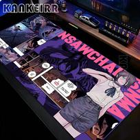 Large HD Chainsaw Man XXL Mouse Pad Anime Reze Gamer Makima Gaming PC Accessories Mouse pads Keyboard Desk Mat Computer Keyboard 30x60cm