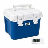 Nešiojama medicininė vakcinų aušinimo dėžė su PU izoliacija mėginiams transportuoti 6L Be priedų 6L Bare Box + Temperature Display