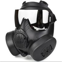 Apsauginė taktinė respiratoriaus kaukė, pilno veido dujinė kaukė, skirta Airsoft šaudymui, medžioklei, jojimui, lauko CS žaidimams, Cosplay apsaugai Black-Silver lens