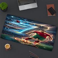 Cristiano Ronaldo Print Mouse Pad, for Keyboard Pad Laptop PC Mat for Office Home Use, Desk Decor, Perfect Birthday Gift for Gamers 50cmx100cm