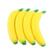 2/4 vnt. Banano minkštas žaislas, minkštas PU, lėtai kylantis, streso malšintuvas suaugusiems, biuro stalo dekoras, Kawaii, nerimo mažinimo rankinis žaisliukas