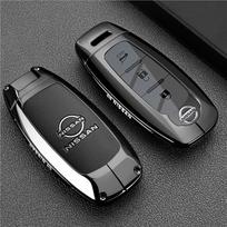 3 mygtukų automobilio nuotolinio valdymo pultelio dėklas Nissan Teana Qashqai X-Trail Kicks Tiida ir Infiniti automobiliams, raktų pakabukas gray