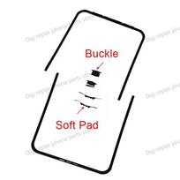 Pakeičiamas Z Flip 5 LCD rėmelio kraštelis Ekrano laikiklis su sagtimi Vidinis minkštas paminkštinimas Samsung Z Flip5 F731B F731N vidiniam rėmeliui Z Flip 5 white