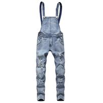 Mada Vyriški Džinsiniai Kombinezonai Petnešos Vyriški Džinsai Naujos Kelnės Jumpsuit Mada M šviesiai mėlyna spalva
