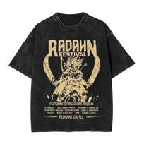 R-Rings Radahn E-Eldening Skalbti Marškinėliai Streetwear Hip Hop Laisvalaikio Marškinėliai Vyrams ir Moterims Trumpomis Rankovėmis Harajuku Grafiniai M beige