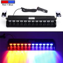 DC 12V 12LED Automobilio Stroboskopas Blykstė Priekinis Stiklas Automobilio Priekinis Pavarų Siurbtukas Prietaisų Skydelis Avarinis Įspėjamasis Rūko Žibintas Raudonas Mėlynas Baltas Geltonas black