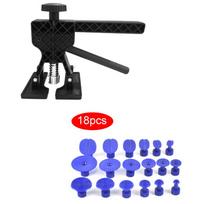 Car Body Dent Lifter Puller Tabs Paintless Dent Repair Hail Removal Tool Kit black