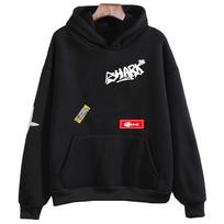 Zenless Zone Zero Ellen Joe Grafinis Džemperis su Gobtuvu ZZZ Anime Gerbėjų Prekės Megztiniai Ilgomis Rankovėmis su Gobtuvu Unisex Džemperis S juoda
