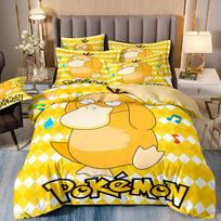 3D Spausdintas Pikachu Patalynės KomplektasPokemon Antklodės Užvalkalas Pagalvės Užvalkalas Vaikams Berniukui MergaiteiAnime Charmander Antklodė Antklodė AU Queen(210*210cm)3pcs