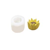 Floral Silicone Molds for Epoxy Resin Making Candle Soap Chocolate Cake Fondant Decoration Heat Resistant Baking Mould yellow