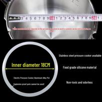 Thickened Silicone Sealing Ring for Universal Stainless Steel Pressure Cooker (20-26cm) - Waterproof 20cm gray