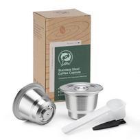 iCafilas Daugkartinio naudojimo kavos kapsulės Nespresso kavos aparatams Nerūdijančio plieno kavos filtrai Crema Espresso Kavos indai Arbatos indai gray