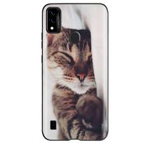 Dėklas ZTE Blade A51 dėklui Minkštas silikonas Vėsus spausdinimas TPU Funda Dangteliai ZTE Blade A51 BladeA51 Apsauginis telefono Funda Etui ZTE Blade A51 gray