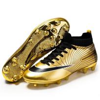Men Soccer Shoes Ankle Outdoor Long Spikes Football Boots Tf Professional Grass Cleats Unisex Football Shoes Chuteira Society 36
