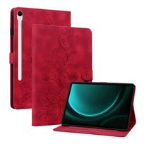 Odinis dėklas Samsung Galaxy Tab S10 FE Plus 13.1 colio dėklui S10 Lite S11 S9 S7 S8 X700 S7+ T730 S9 FE Plus 12.4  Planšetinio kompiuterio dangtelis Tab S8 X700 X706 raudona