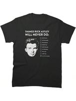 Unisex Marškinėliai Dovanos Gimtadieniui Rick Cotton Astley Draugai Rankovės Never Tee Do Marškinėlis Vyrams Moterims Daugiaspalvis, Mažas-5X-Large 5XL įvairiaspalvis