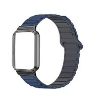 Magnetinis Dirželis Xiaomi mi band 10 Pro Apyrankė Verslo Apyrankė Silikoninė Apyrankė Mi Band10 Pro Keraminė Minkšta Plėvelė Laikrodžio Dirželis Mi Band10 Pro Ceramic tamsiai mėlyna spalva