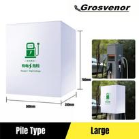 Universalus elektrinio transporto priemonės įkroviklio sienelės dėklas Apsauginis nuo lietaus, saulės, UV spindulių ir sniego dangalas elektrinio transporto priemonės įkrovimo stotelei Pile L