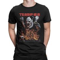 Scary Movie Terrifier Horror art Halloween Amazing Pure Cotton Tee Shirt Short Sleeve T Shirt L black