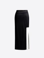 4TAILORS Sijonas 'Echo' juoda / balta